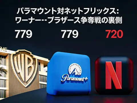 パラマウント対ネットフリックス：ワーナー・ブラザース争奪戦の裏側